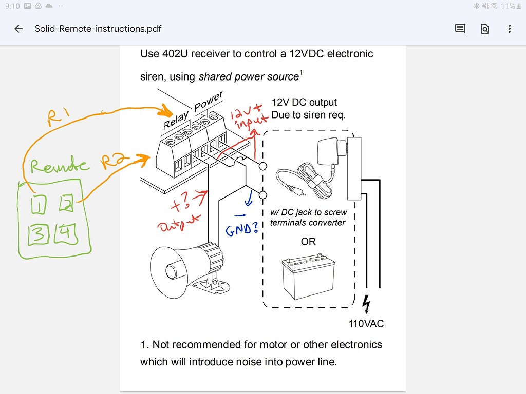 402U receiver wiring - Wireless Receiver Kits - Solidremote Support